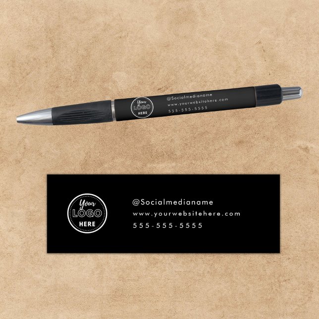 Professional Branding Minimalist Black Logo Promo Pen (Creator Uploaded)