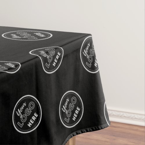 Professional Branding Minimalist Black Promo Logo Tablecloth
