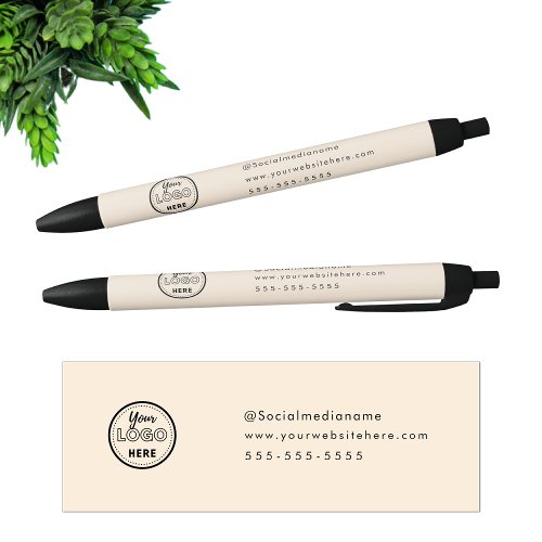 Professional Branding Minimalist Chic Boho Logo Black Ink Pen