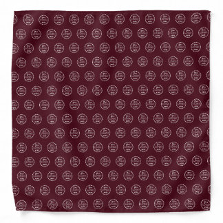 Professional Branding Minimalist Logo Burgundy Bandana