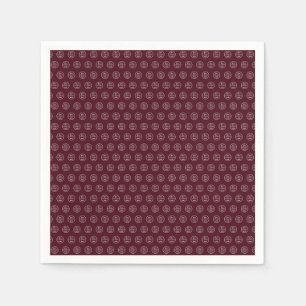 Professional Branding Minimalist Logo Burgundy Napkins