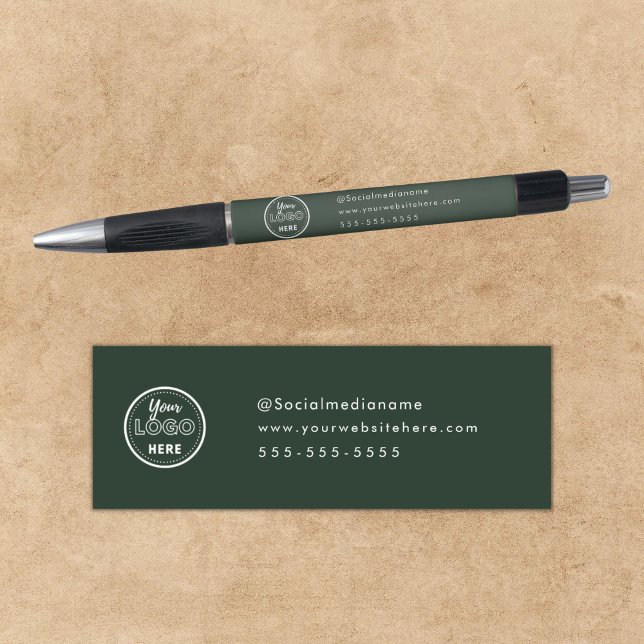Professional Branding Minimalist Logo Forest Green Pen (Creator Uploaded)