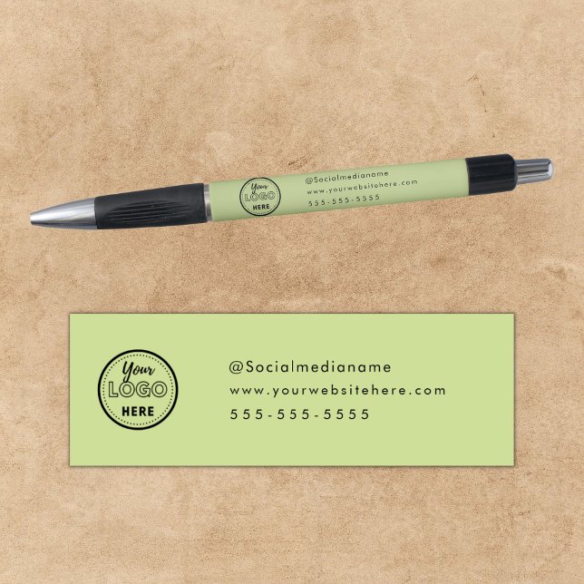 Professional Branding Minimalist Logo Lime Green Pen (Creator Uploaded)