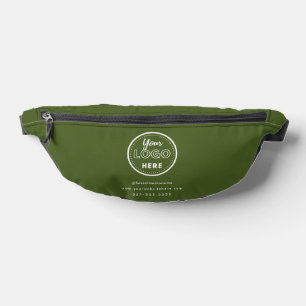 Professional Branding Minimalist Logo Moss Green Fanny Pack