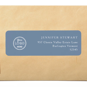 Professional Branding Minimalist Logo Periwinkle Label