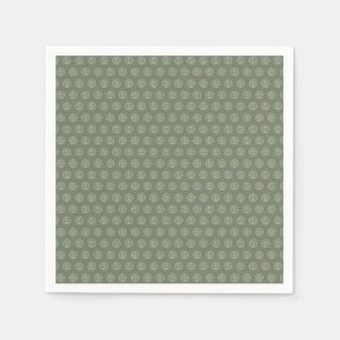 Professional Branding Minimalist Logo Sage Green Napkins