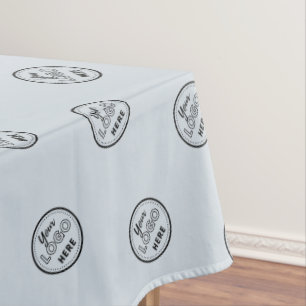 Professional Branding Minimalist Logo Soft Navy Tablecloth