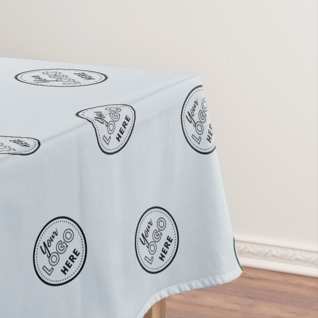 Professional Branding Minimalist Logo Soft Navy Tablecloth (In Situ)