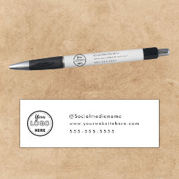 Professional Branding Minimalist Logo White Pen