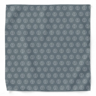 Professional Branding Minimalist Promo Logo Navy Bandana