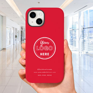 Professional Branding Minimalist Promo Logo Red Case-Mate iPhone 14 Case