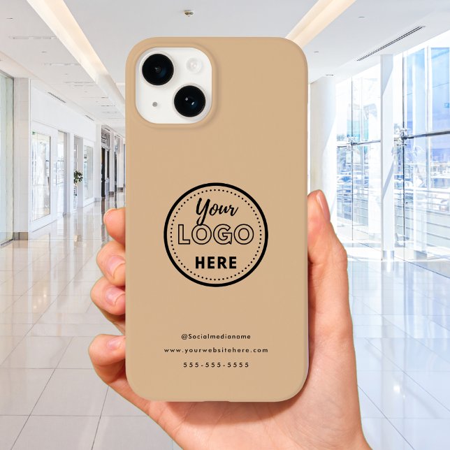 Professional Branding Minimalist Rustic Promo Logo Case-Mate iPhone Case (Creator Uploaded)