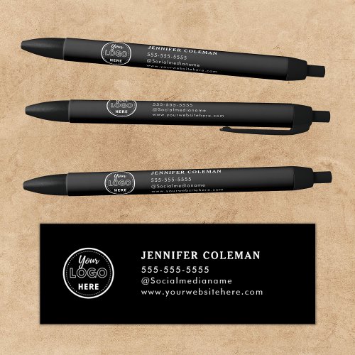 Professional Branding Promotional Logo Website Black Ink Pen