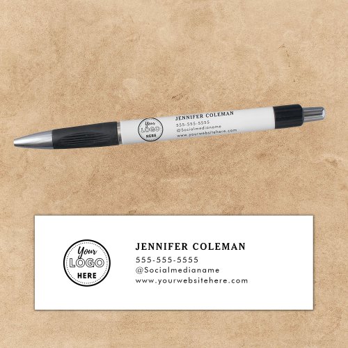 Professional Branding Promotional Logo White Pen