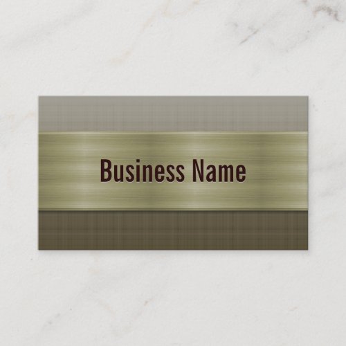 Professional Bronze Metal Business Card