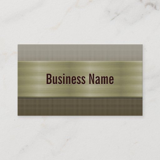 Customizable Professional Bronze Metal Business Card