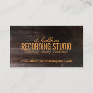Professional Brown Grungy Metal Business Card