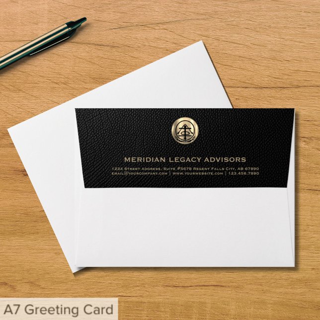 Professional Brushed Metallic Gold Logo Envelope (Creator Uploaded)
