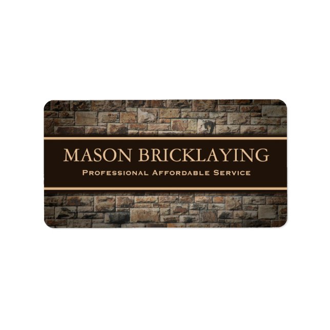 Professional Builder  Bricklaying Business Sticker (Front)