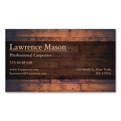 Professional Builder  Carpenter Business Card