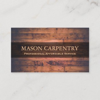 Professional Builder / Carpenter Business Card by ImageAustralia at Zazzle