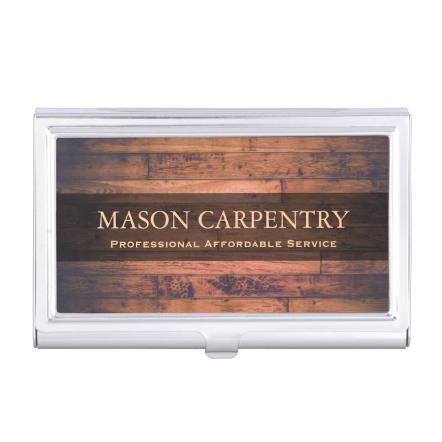 Professional Builder / Carpenter Business Card Case (Front)