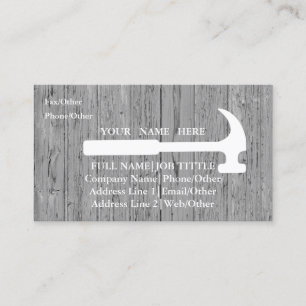 Professional Builder Carpenter Tools  Business Card