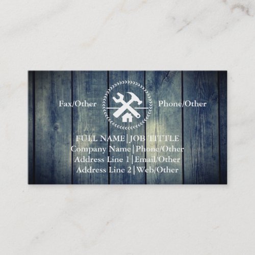 Professional Builder Carpenter Tools Woodworking B Business Card