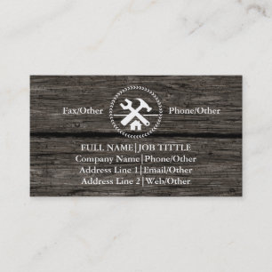 Professional Builder Carpenter Tools Woodworking B Business Card