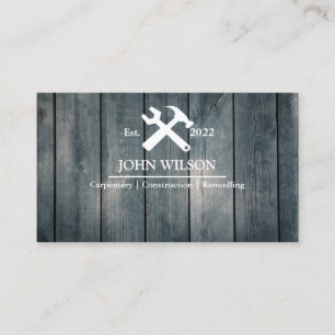 Professional Builder Carpenter Tools Woodworking B Business Card