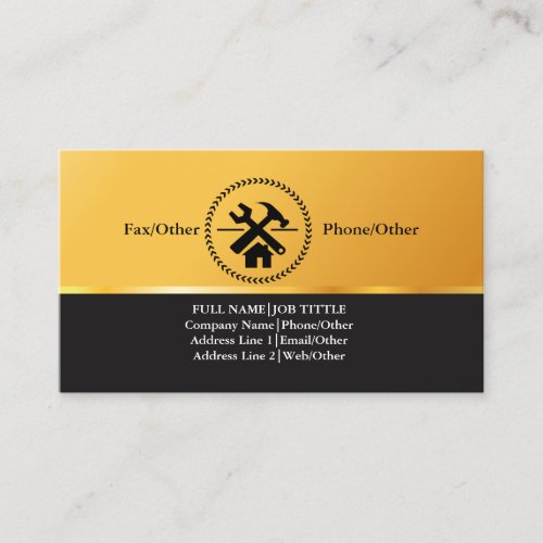 Professional Builder Carpenter Tools Woodworking Business Card