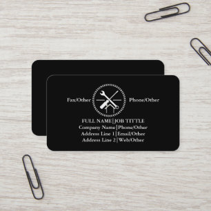 Professional Builder Carpenter Tools Woodworking Business Card