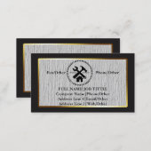 Professional Builder Carpenter Tools Woodworking Business Card (Front/Back)
