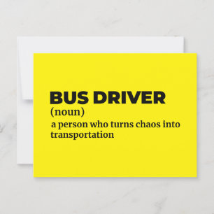 Professional Bus Operator Meaning Postcard