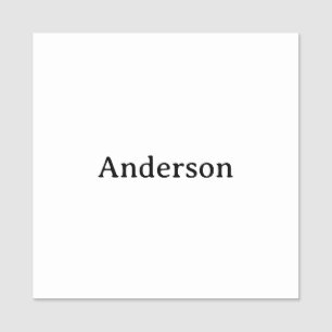 Professional Business 2" X 2" Square Classic Name Tag