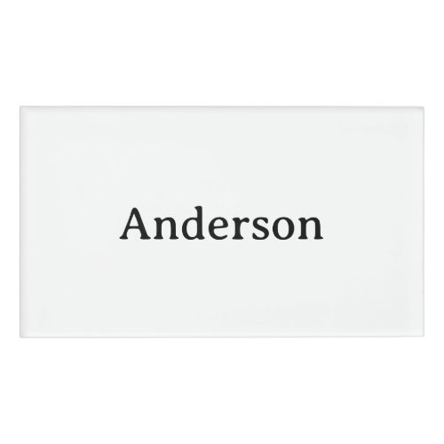Professional Business 3.5" x 2" Name Tag