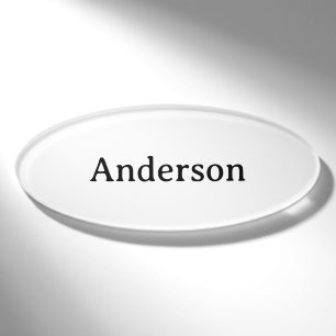 Professional Business 3" x 1.125"  Name Tag