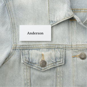 Professional Business 3" X 1.5" Rectangle Classic  Name Tag