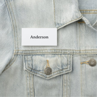 Professional Business 3" X 1.5" Rectangle Classic  Name Tag