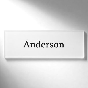Professional Business 3" x 1" Name Tag