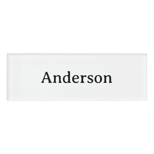 Professional Business 3" x 1" Name Tag