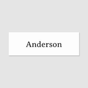 Professional Business 3" X 1" Rectangle Classic  Name Tag