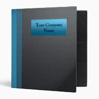 Navy Blue Business Presentation Binder