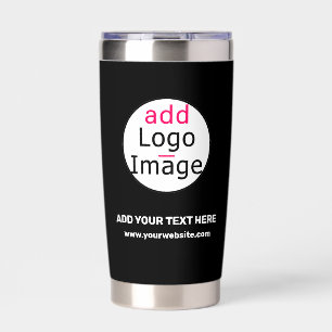 Professional Business Brand Custom Black Insulated Tumbler