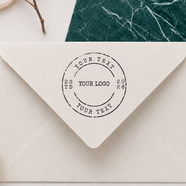 Professional Business Branding Custom Rubber Stamp (Creator Uploaded)