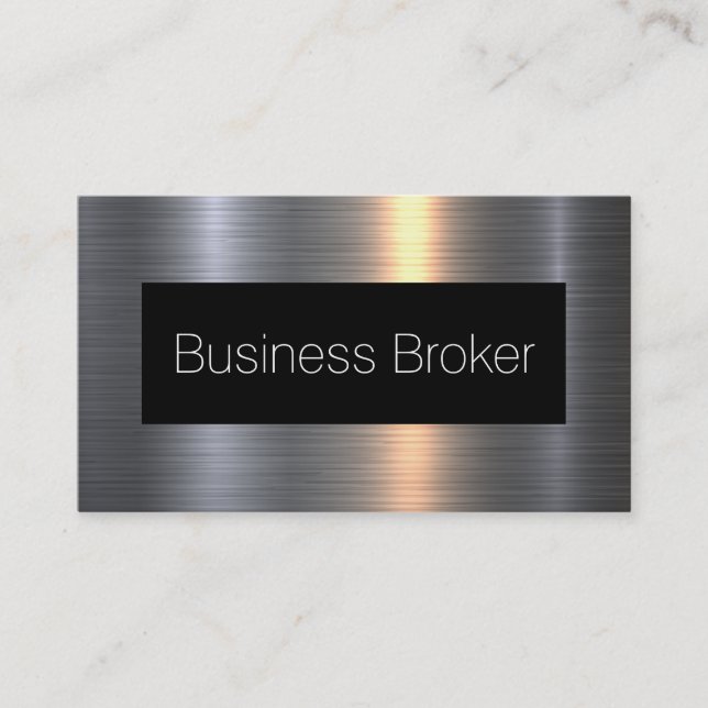 Professional Business Broker Business Card (Front)