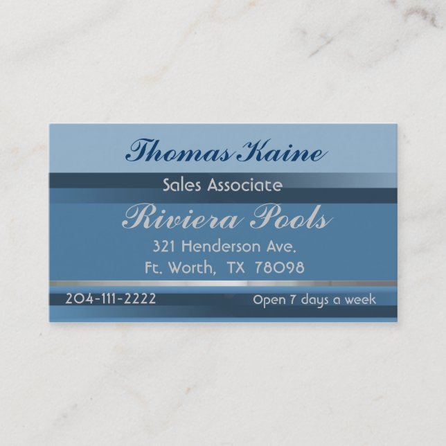 Professional Business Card (Front)