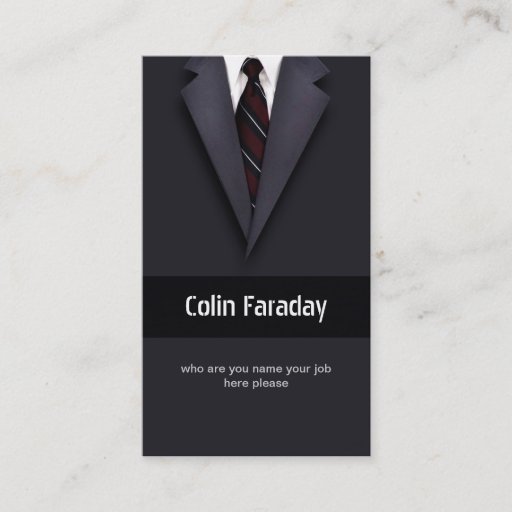 Customizable professional business card