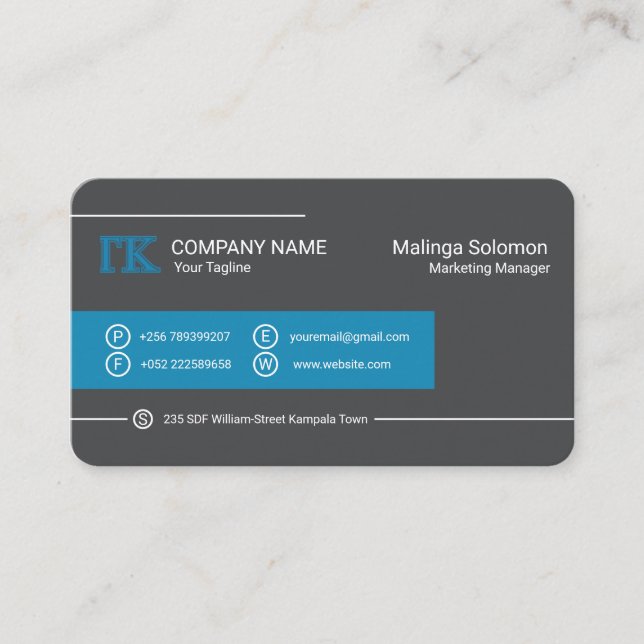 Professional Business card (Front)