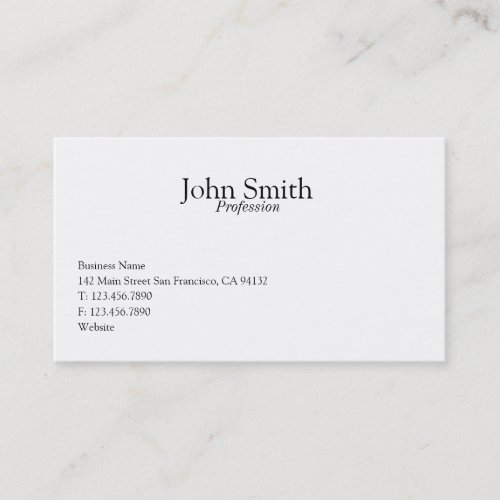 Professional Business Card